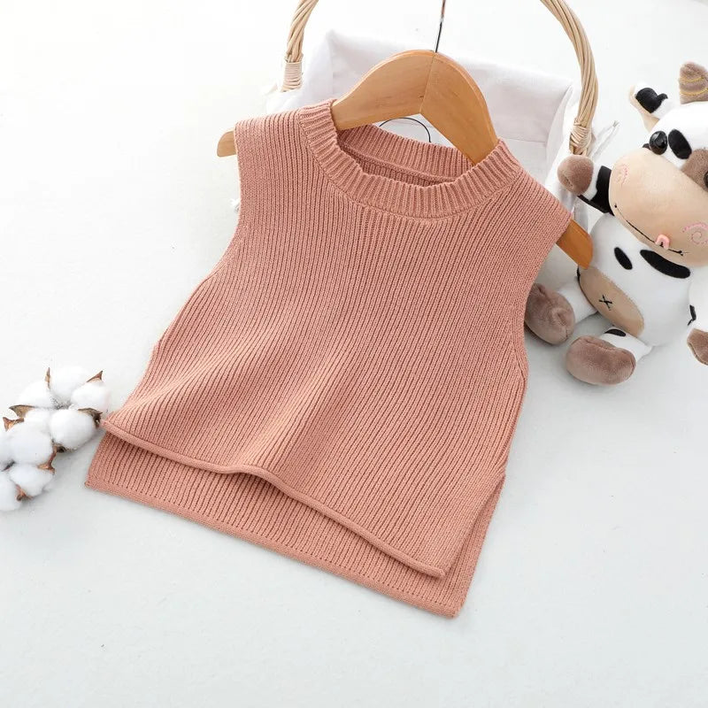 Girls Sleeveless Sweater