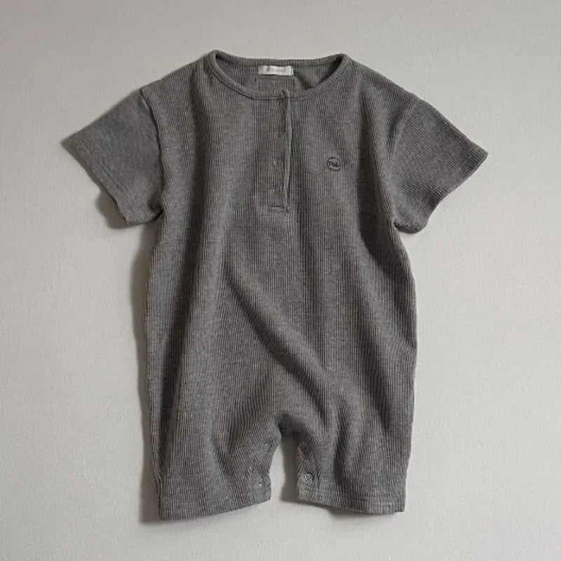 Boys Ribbed Romper Jumpsuit